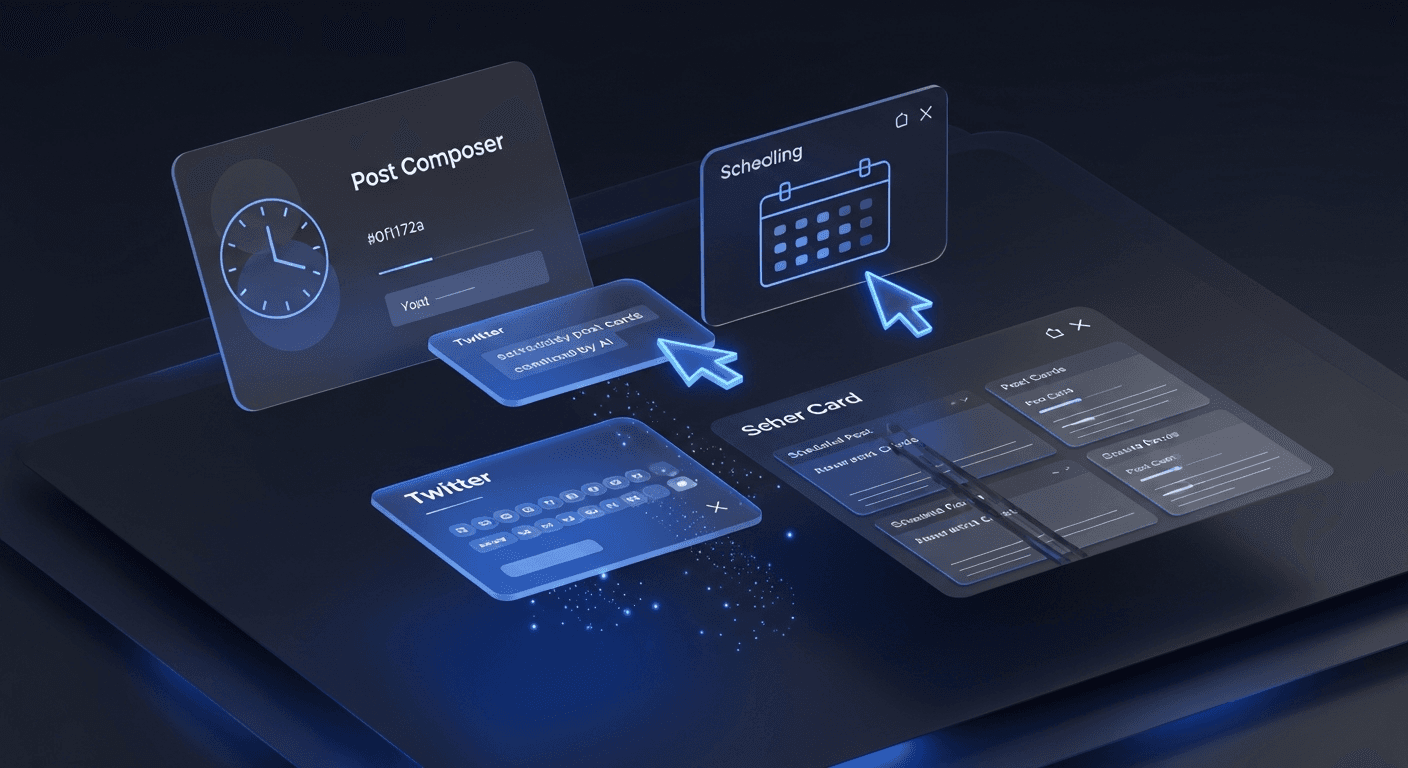 Free Twitter Post Maker: 7 Tools Compared (2026) Seven free Twitter post maker tools compared side by side on a laptop screen