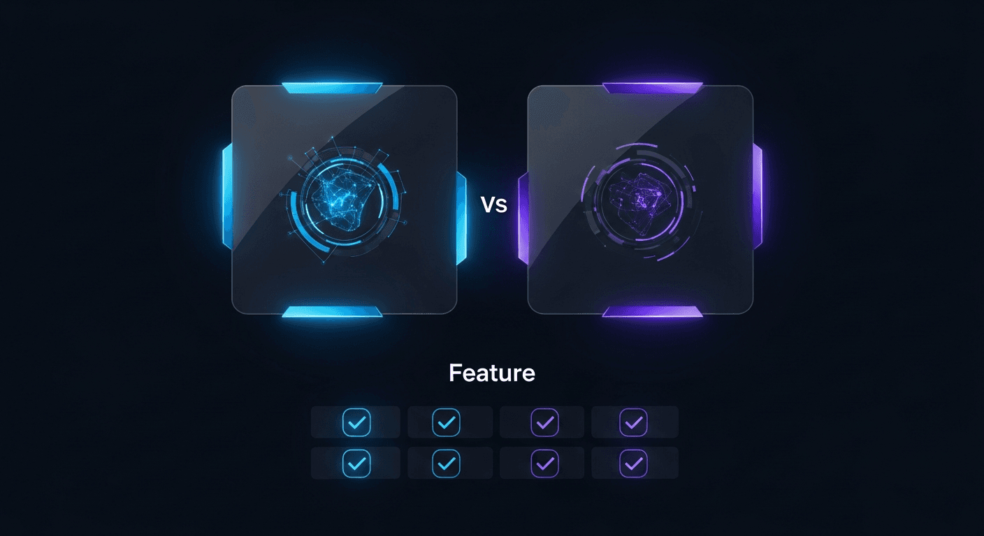 HypeFury vs XreplyAI: Which Twitter Tool Is Right for You? Side-by-side comparison of HypeFury and XreplyAI Twitter growth tools on dark background