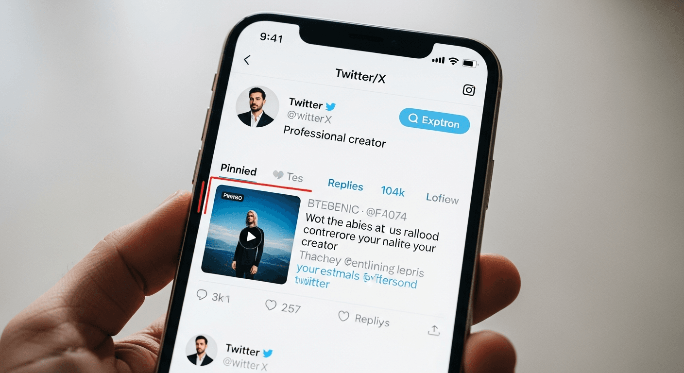 Twitter Pinned Tweet Strategy: Grow Faster in 2026 A Twitter profile page showing a high-converting pinned tweet with a clear CTA